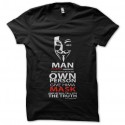 Shirt citation oscar wilde noir pour homme et femme