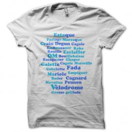 Shirt expressions marseillaises blanc pour homme et femme