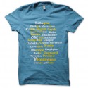 Shirt expressions marseillaises bleu ciel pour homme et femme