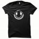 Shirt Dj casque smiley blanc/noir pour homme et femme