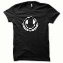 Shirt Dj casque smiley blanc/noir pour homme et femme