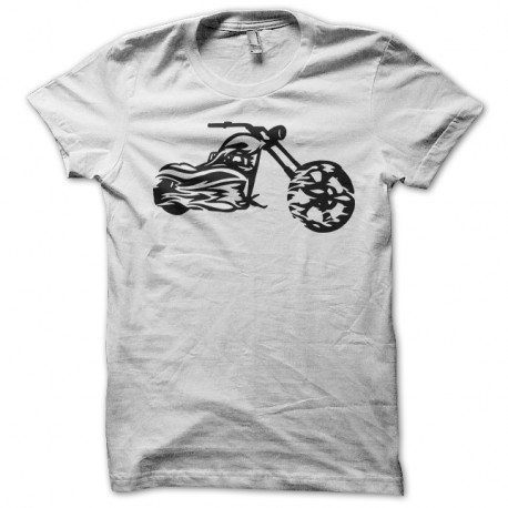 Shirt tribal bike blanc pour homme et femme