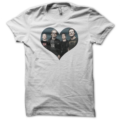 Shirt nickelback blanc pour homme et femme