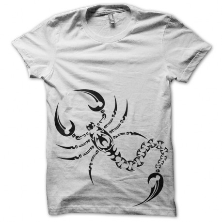 Shirt scorpion blanc pour homme et femme