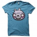 Shirt cochon vilan bleu ciel pour homme et femme