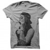 Shirt fille rebelle style skateuse gris pour homme et femme