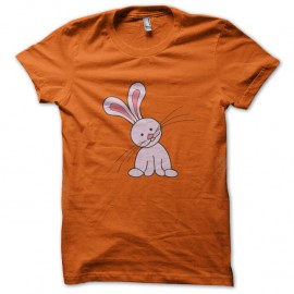 Shirt lapin rose original cartoon orange pour homme et femme
