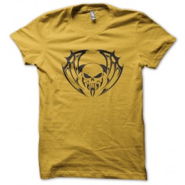Shirt Skull Bat jaune pour homme et femme