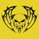Shirt Skull Bat jaune pour homme et femme