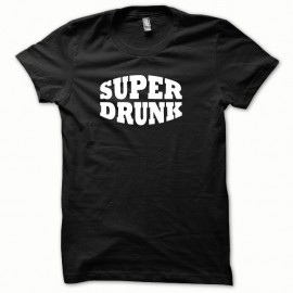 Shirt Super Drunk blanc/noir pour homme et femme