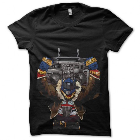 Shirt transformers optimus prime art noir pour homme et femme