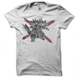 Shirt pokemon tribal blanc pour homme et femme