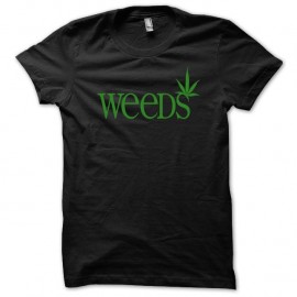 Shirt Weeds hemp vert/noir pour homme et femme