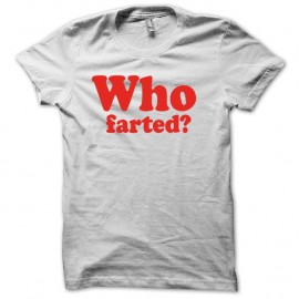 Shirt Who Fart rouge/blanc pour homme et femme