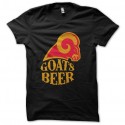 Shirt Goats Beer logo noir pour homme et femme