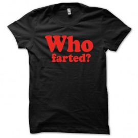 Shirt Who Fart rouge/noir pour homme et femme
