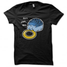 Shirt sonic hedgehog noir pour homme et femme