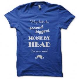 Shirt monkey Island blue pour homme et femme