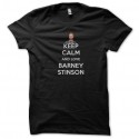 Shirt keep calm and love barney stinson noir pour homme et femme