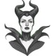 Shirt maleficent blanc pour homme et femme