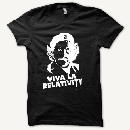 Shirt Parodie Einstein che guevara blanc/noir pour homme et femme