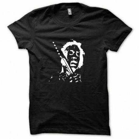 Shirt Jimi Hendrix blanc/noir pour homme et femme