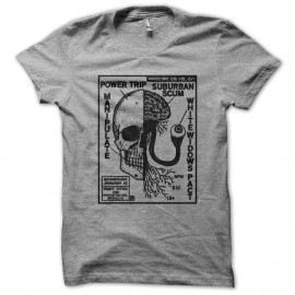 Shirt power trip gris pour homme et femme