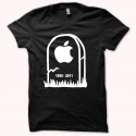 Shirt Steve Jobs RIP blanc/noir pour homme et femme