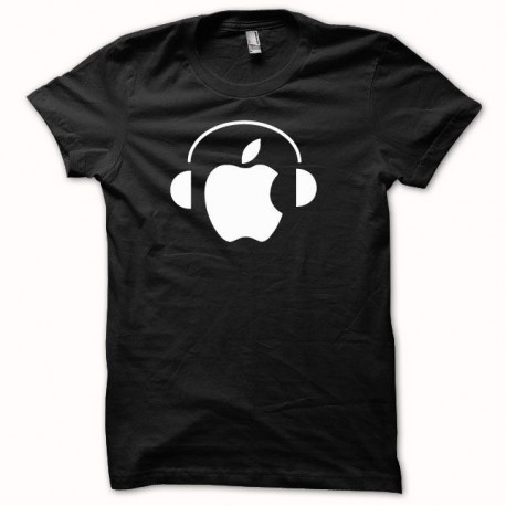 Shirt Apple Dj dub blanc/noir pour homme et femme
