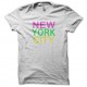 Shirt new york city blanc pour homme et femme
