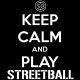 Shirt keep calm and play streetball noir pour homme et femme