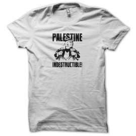 Shirt palestine indestructible blanc pour homme et femme