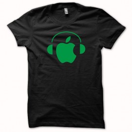 Shirt Apple Dj foret vert/noir pour homme et femme
