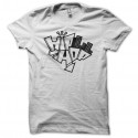 Shirt hip hop graffe de ville blanc pour homme et femme