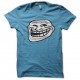 Shirt troll face turquoise pour homme et femme