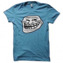 Shirt troll face turquoise pour homme et femme
