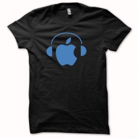 Shirt Apple Dj swag bleu/noir pour homme et femme