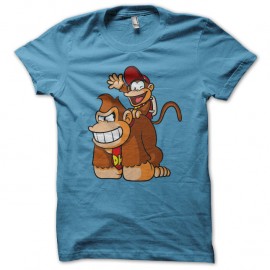 Shirt donkey Kong and Diddy kong bleu ciel pour homme et femme
