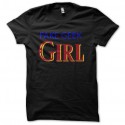 Shirt Fake geek girl noir pour homme et femme