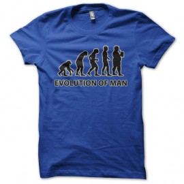 Shirt evolution of man bleu pour homme et femme