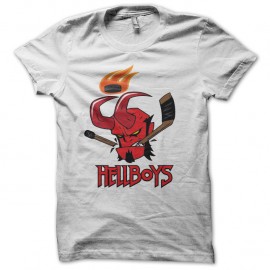 Shirt Hellboy logo blanc pour homme et femme