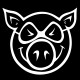 Shirt pig wheels noir pour homme et femme