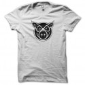 Shirt pig wheels blanc pour homme et femme