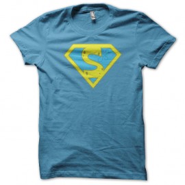 Shirt Superman bleu ciel pour homme et femme