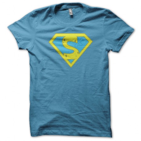 Shirt Superman bleu ciel pour homme et femme