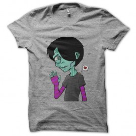 Shirt zombie Emo gris pour homme et femme