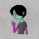 Shirt zombie Emo gris pour homme et femme