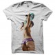 Shirt sexy skatebordeuse blanc pour homme et femme