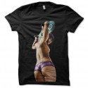 Shirt sexy skatebordeuse noir pour homme et femme