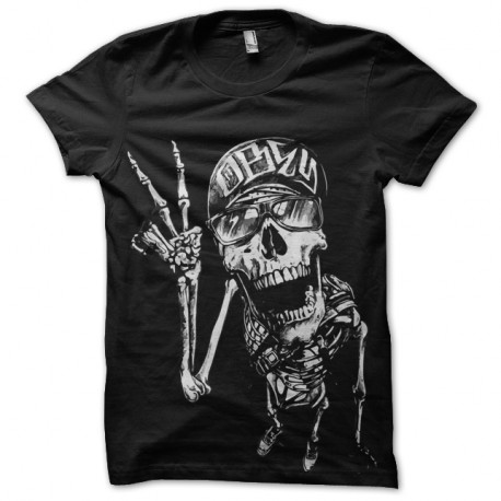 Shirt skater cool noir pour homme et femme